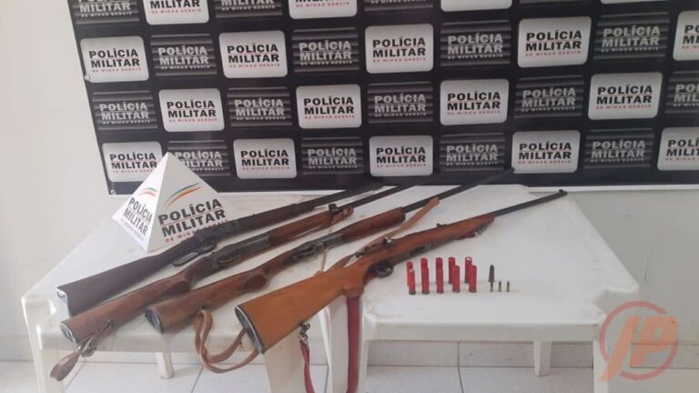 02 02 21 arma apreendidas em joao pinheiro
