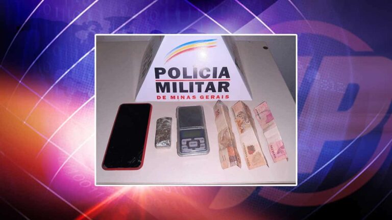Celular, dinheiro e drogas apreendias pela polícia