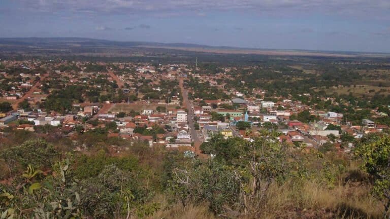 Brasilândia de Minas vista do alto