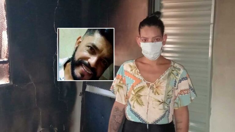Gessica Couto e o suspeito de ter incendiado a sua casa - Foto: Arquivo Pessoal