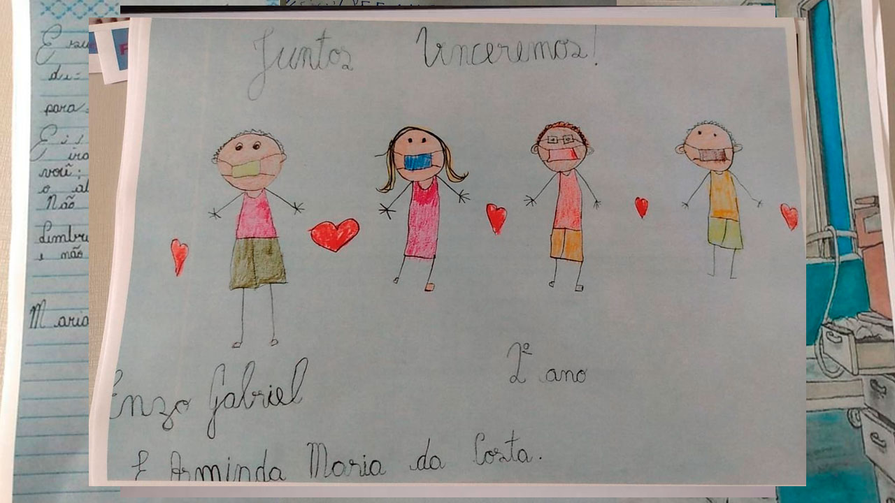 Cartas de gratidão entregues aos profissionais da saúde de João Pinheiro