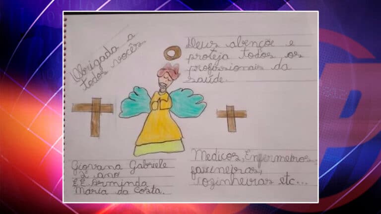 Cartas de gratidão entregues aos profissionais da saúde de João Pinheiro