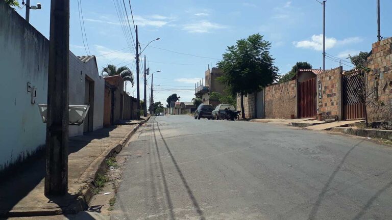 Rua próximo ao local em que o fato aconteceu