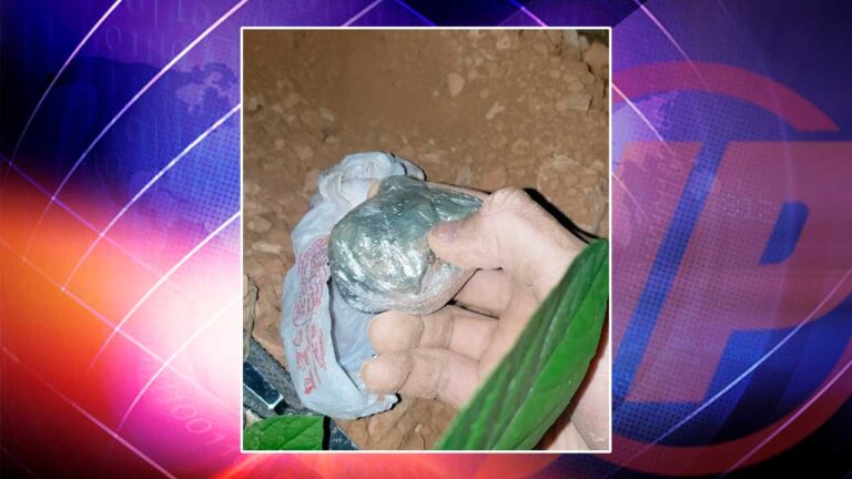 Drogas encontrada enterrada em residência abandonada