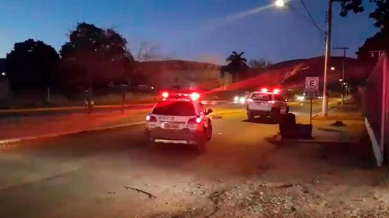Viaturas policiais em Brasilândia de Minas