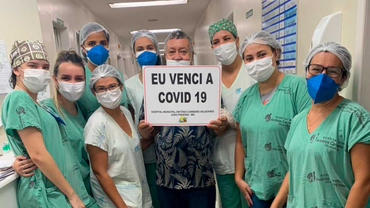 Valdalupe Isaías da Silva recuperado da Covid-19