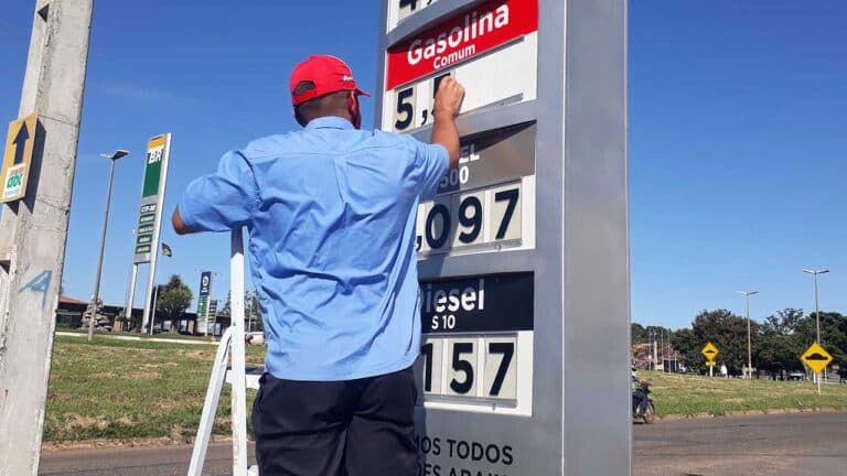 Mudança de preços na gasolina