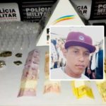 Polícia Militar prende jovem com muita droga e dinheiro em pensão no Centro de João Pinheiro