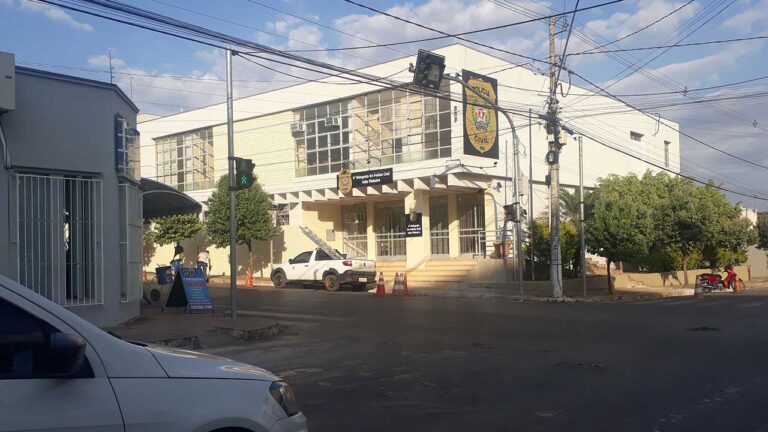 Fachada da nova delegacia de Polícia Civil