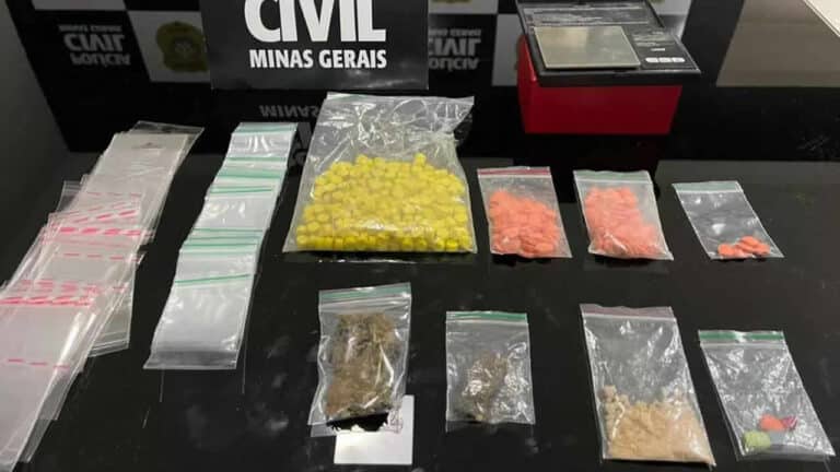 Drogas apreendida pela Polícia Civil