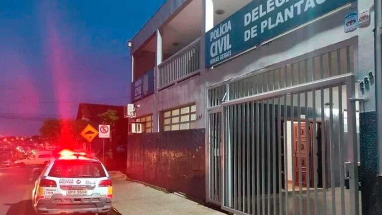 Fachada da Delegacia de Plantão de Patos de Minas