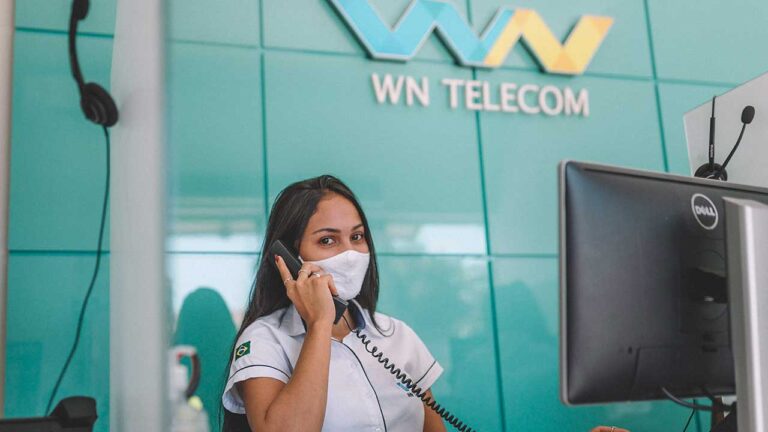Atendente da WN Telecom em João Pinheiro