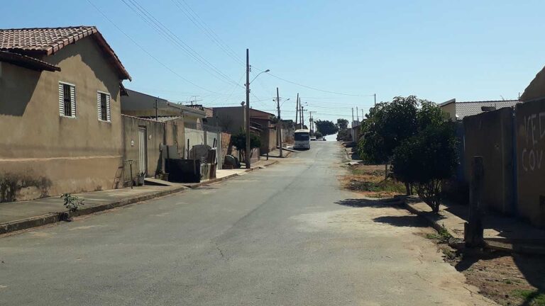 Rua onde o furto aconteceu