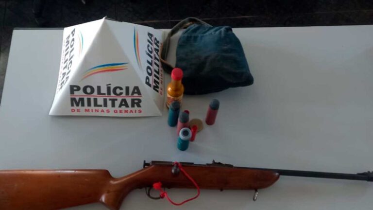 Em processo de separação, esposa denuncia e faz marido ser preso por posse ilegal de arma de fogo em João Pinheiro