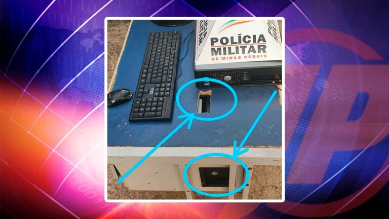 PM apreende máquina de azar no Bairro Papagaio e conduz dono de bar para a delegacia em João Pinheiro