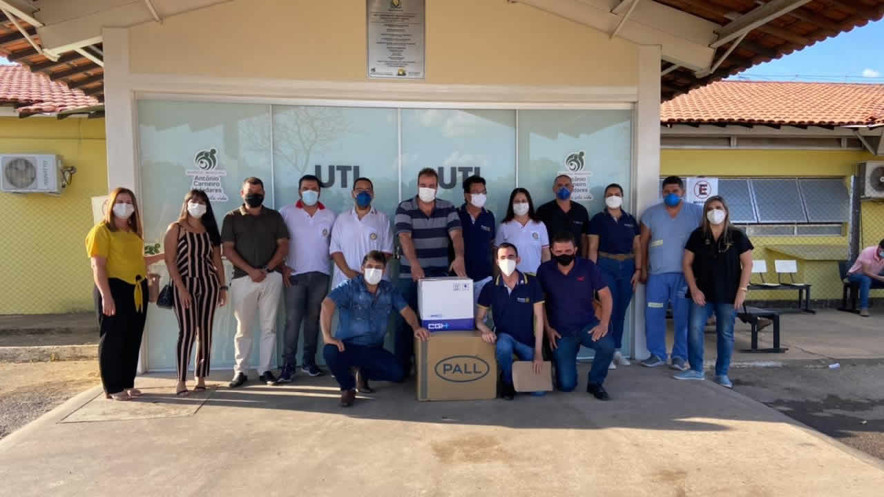Rotary doa materiais para a UTI de João Pinheiro em projeto realizado em todo o estado