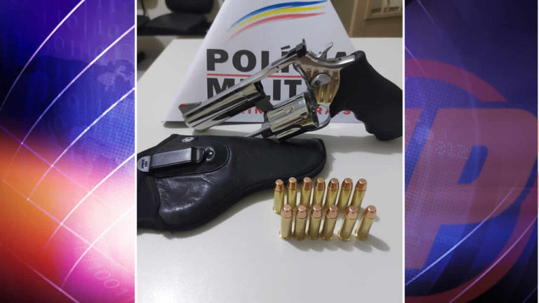 Polícia Militar prende suspeito que portava arma de fogo e munições em Brasilândia de Minas