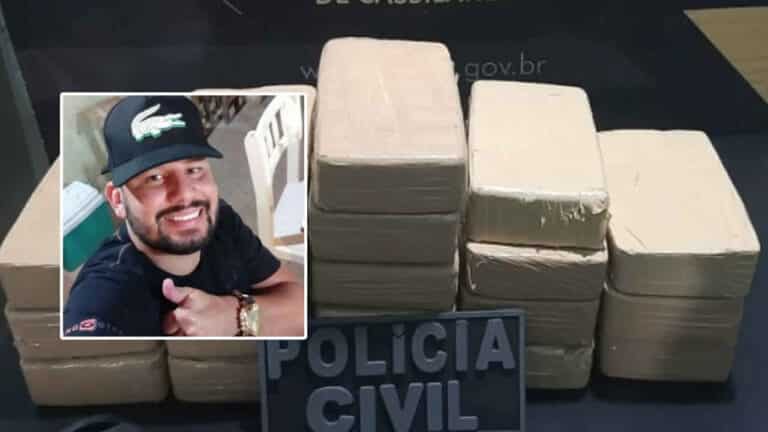 Pinheirense é preso com mais de 19 quilos de cocaína no interior do Mato Grosso do Sul