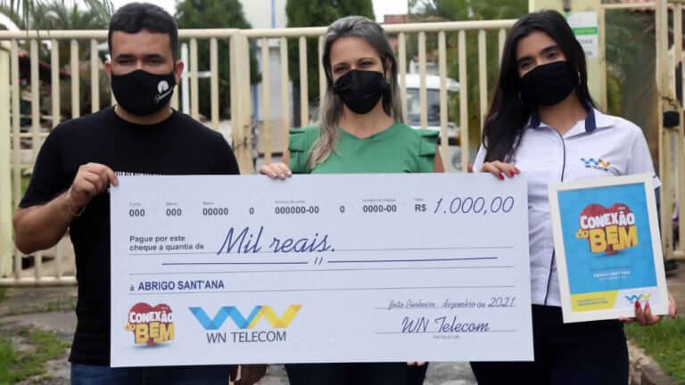 Conexão do Bem: projeto social da WN Telecom beneficia Abrigo Santana e outras 14 instituições em toda a região