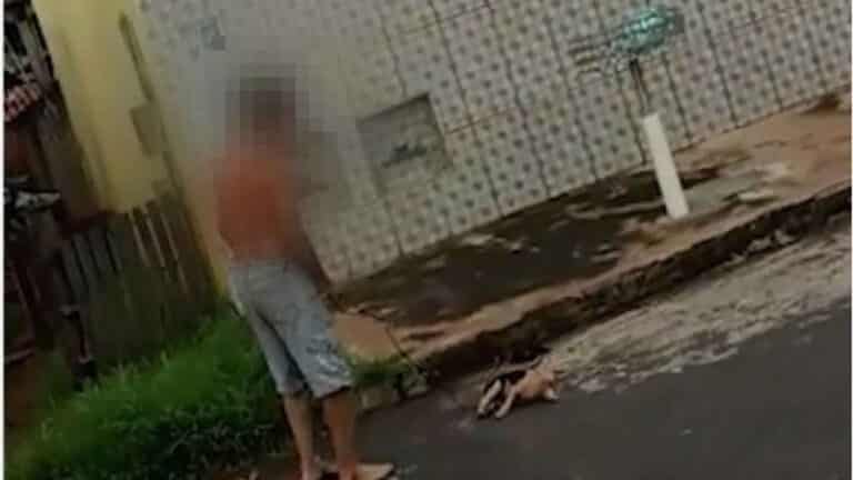 Homem é preso por espancar e arrastar pela coleira o próprio cachorro, em Minas Gerais
