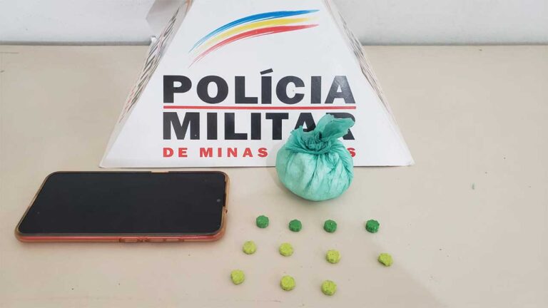 PM apreende 11 comprimidos de "bala" e dois acabam presos no Bairro Itaipu em João Pinheiro