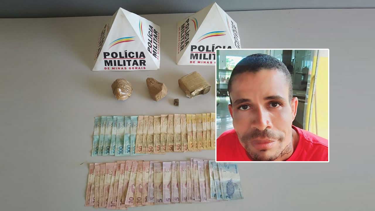 Polícia Militar prende traficante com muita droga escondida em casa em Brasilândia de Minas