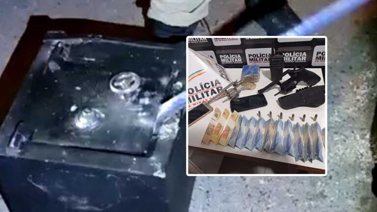 Vídeo: Polícia Militar arromba cofre e apreende duas armas de fogo após homicídio em Paracatu