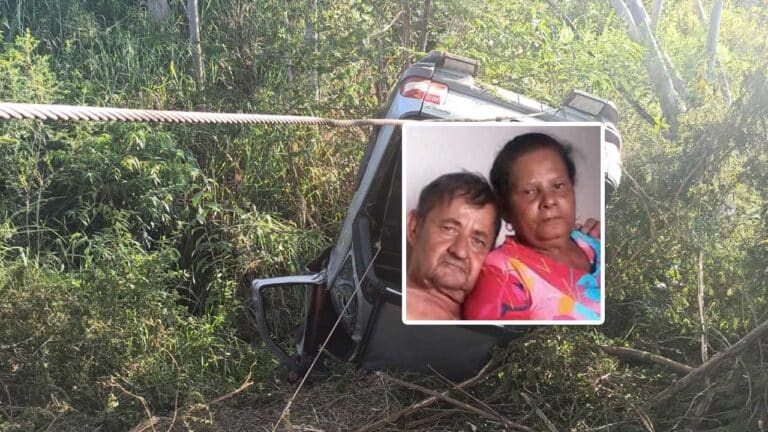 Buraco na BR-365 pode ter causado acidente que deixou casal pinheirense desaparecido por mais de 30 horas