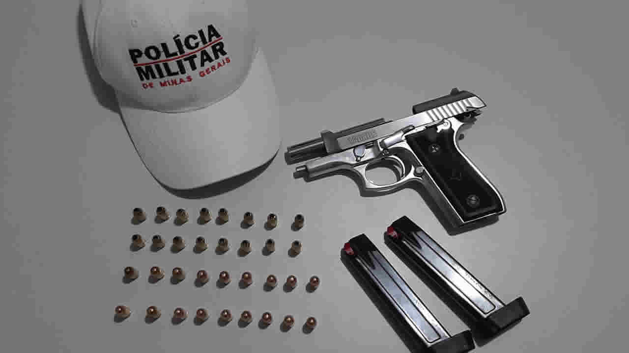 Motorista é preso por porte ilegal de arma de fogo na MG 181 em Brasilândia de Minas