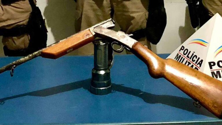Idoso acaba preso após agredir e ameaçar a esposa com espingarda em Luizlândia do Oeste (JK)