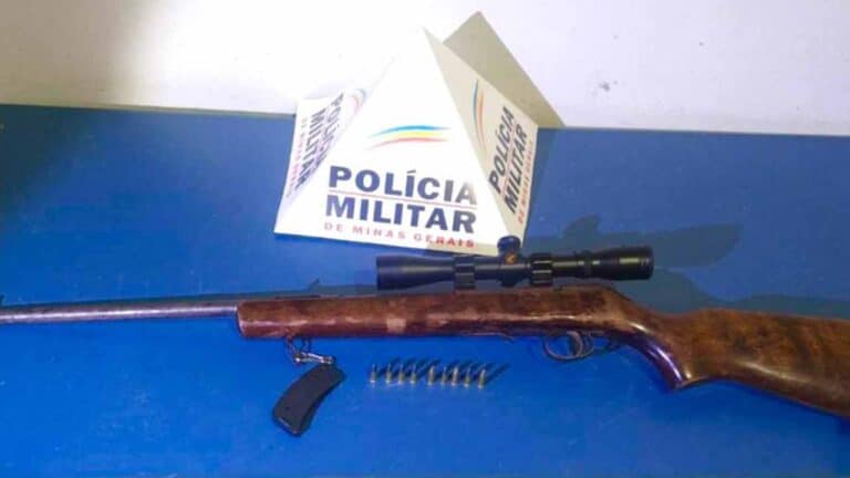 Homem é preso por porte ilegal de arma de fogo após agredir esposa em Luizlândia do Oeste