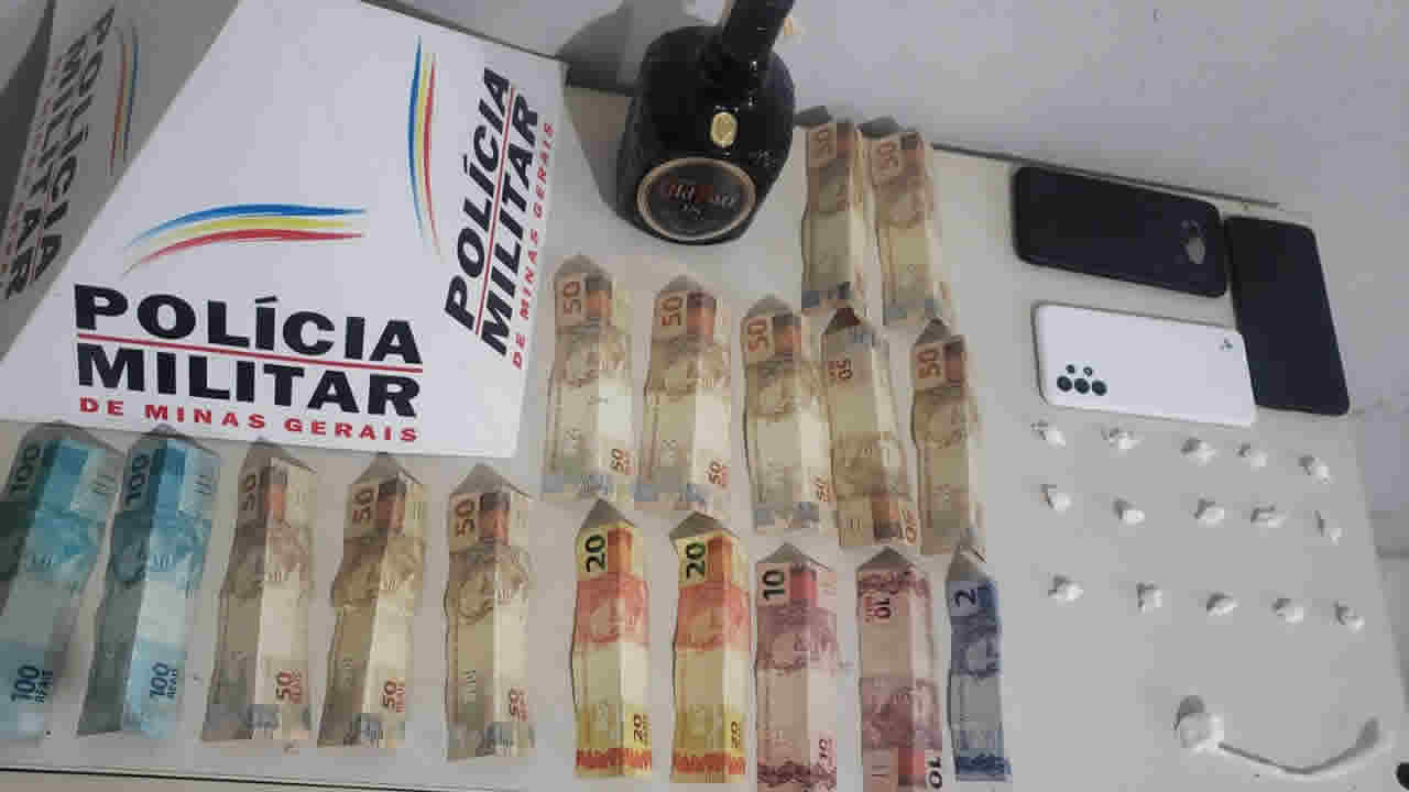 PM acaba com ponto de venda de drogas após apurar furto de whisky de R$400,00 em João Pinheiro