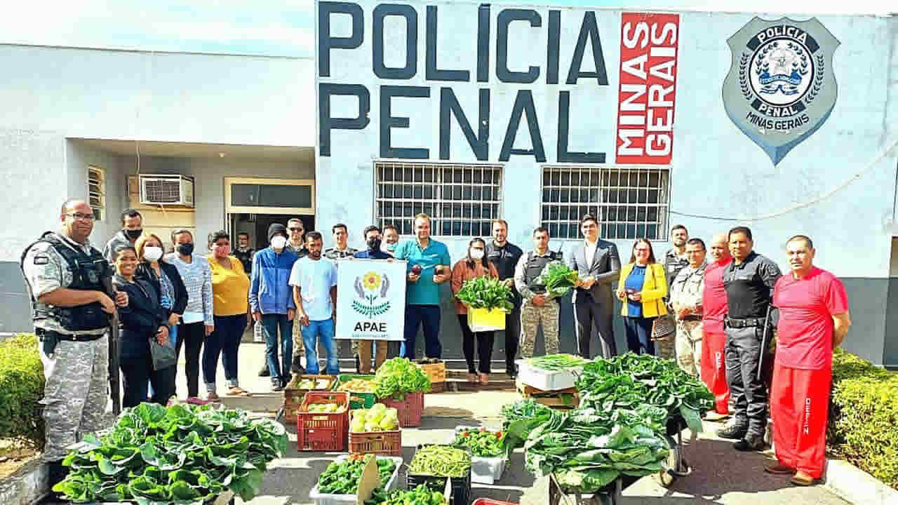Presídio de João Pinheiro vai fornecer hortaliças a instituições de caridade da cidade