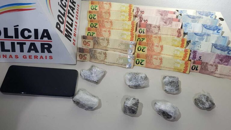 Polícia prende suspeito de tráfico e um usuário no Santa Cruz, em João Pinheiro