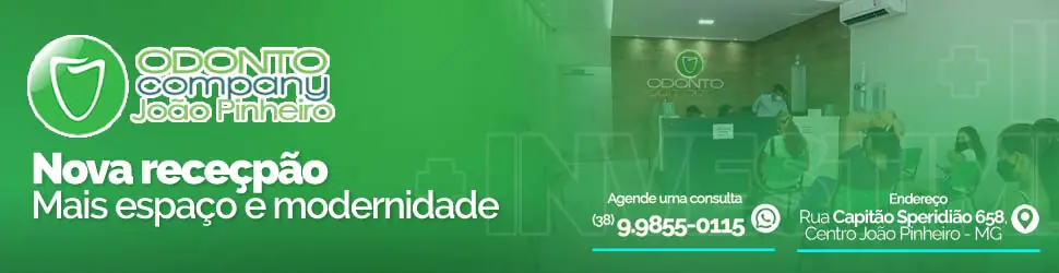Nova recepção com mais espaço - OdontoCompany João Pinheiro