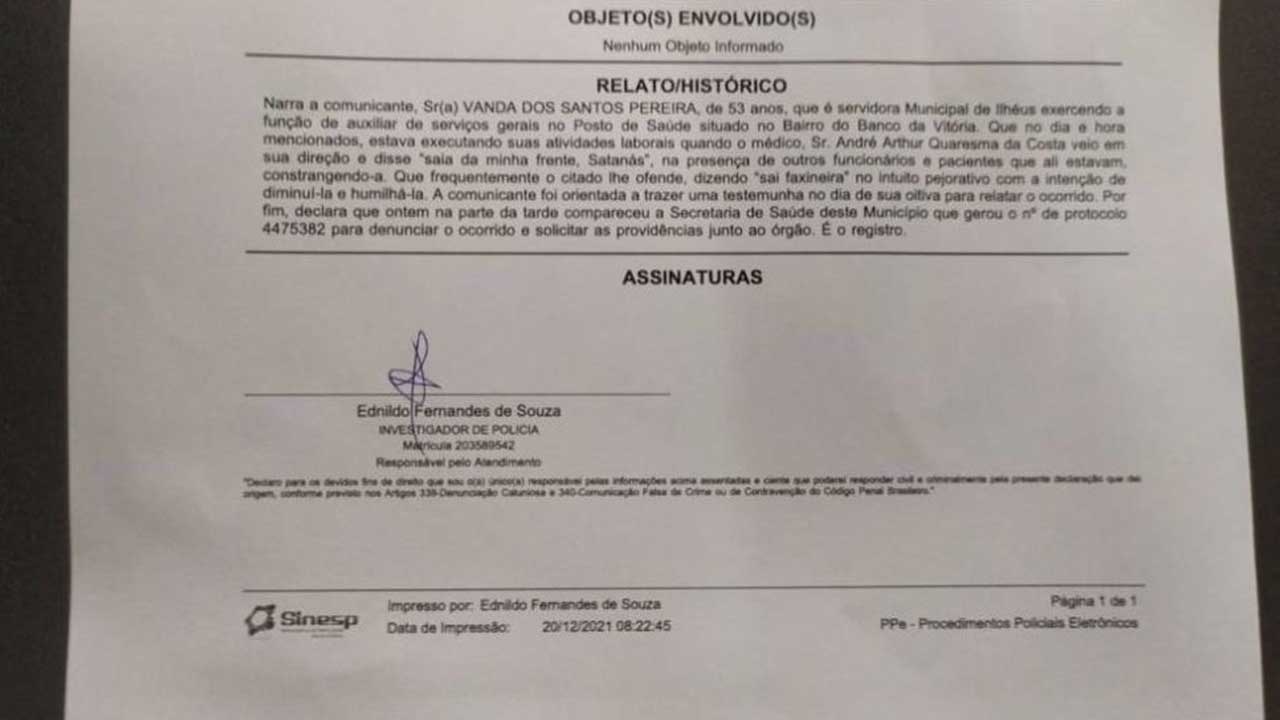 Médico demitido após polêmica em JK passou por situação semelhante na Bahia no final de 2021