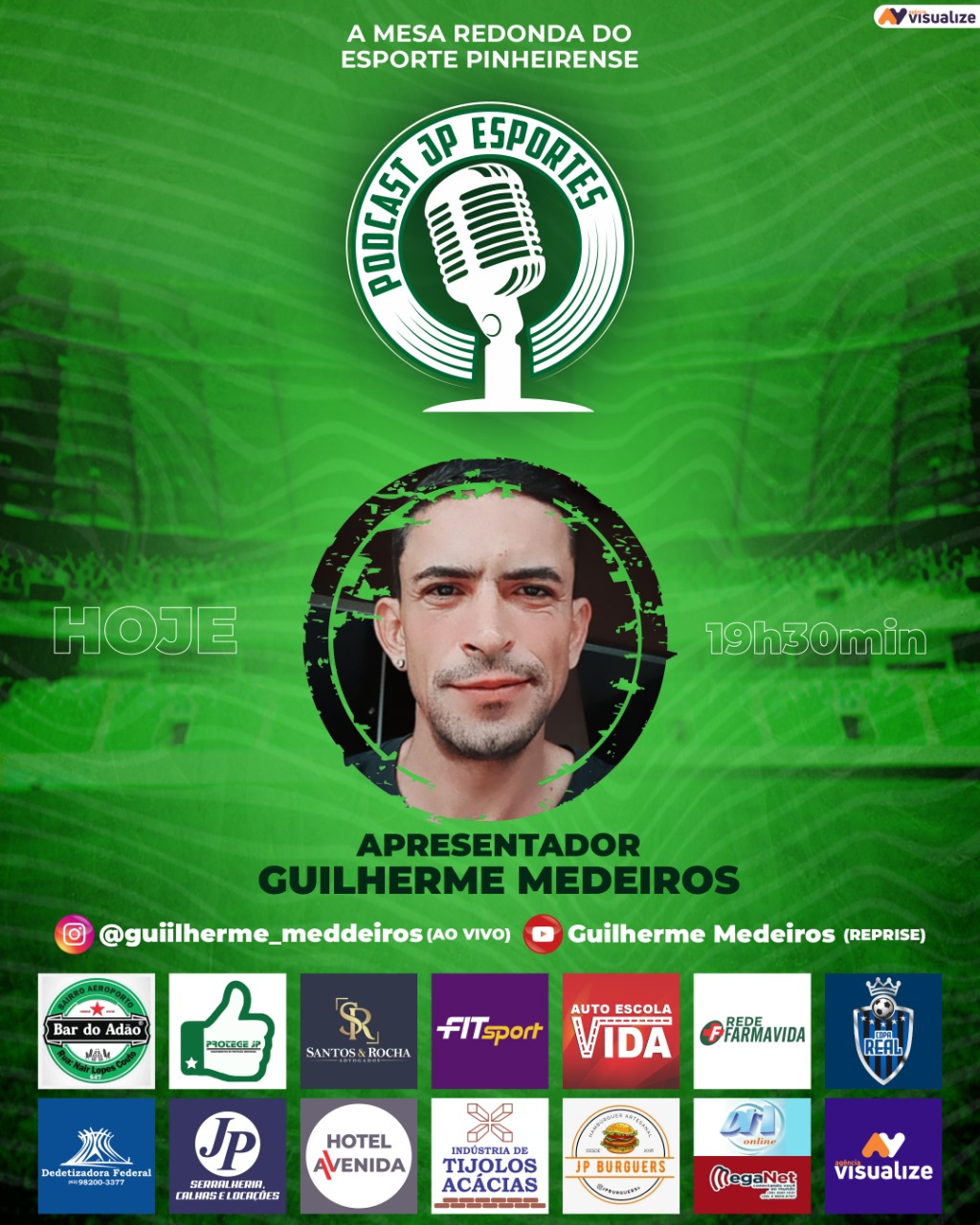 Podcast sobre esporte de João Pinheiro estreia hoje; Delano Gaspar e Tiquinha serão os convidados