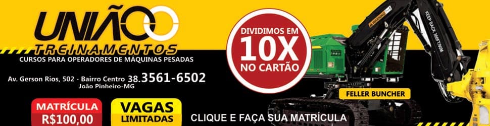 União Treinamentos Máquinas Pesadas - Matrículas abertas em João Pinheiro