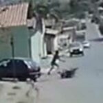 Vídeo: motorista embriagado atropela motociclista e foge sem prestar socorro em João Pinheiro