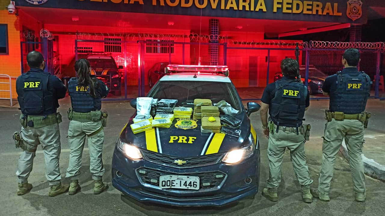 PRF prende motorista que transportava droga avaliada em R$5 milhões na BR-040, em Paracatu