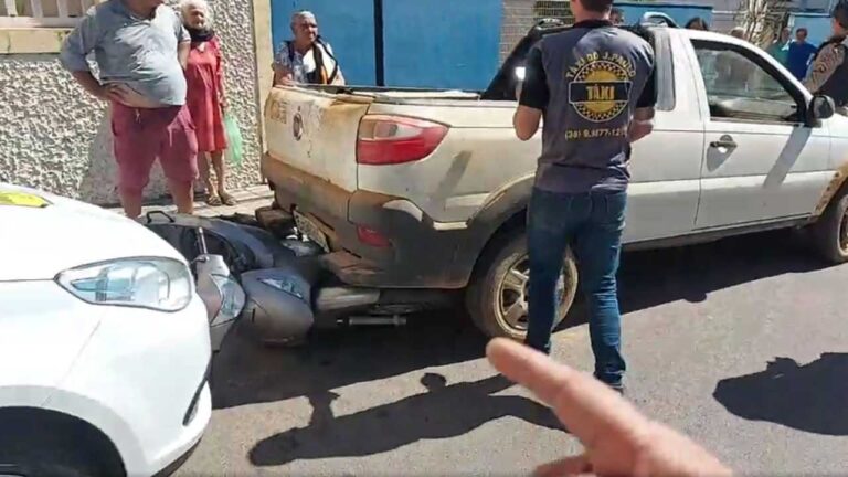 Motorista embriagado causa acidente próximo a escola e acaba preso em João Pinheiro