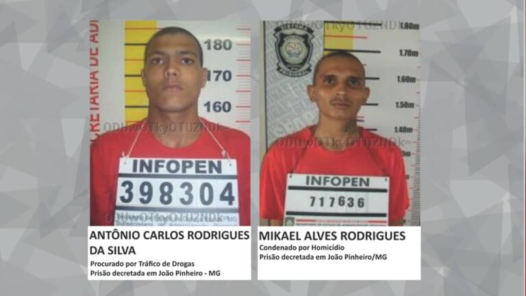 Dois criminosos de João Pinheiro entram na lista dos mais procurados de Minas Gerais; ajude a denunciar