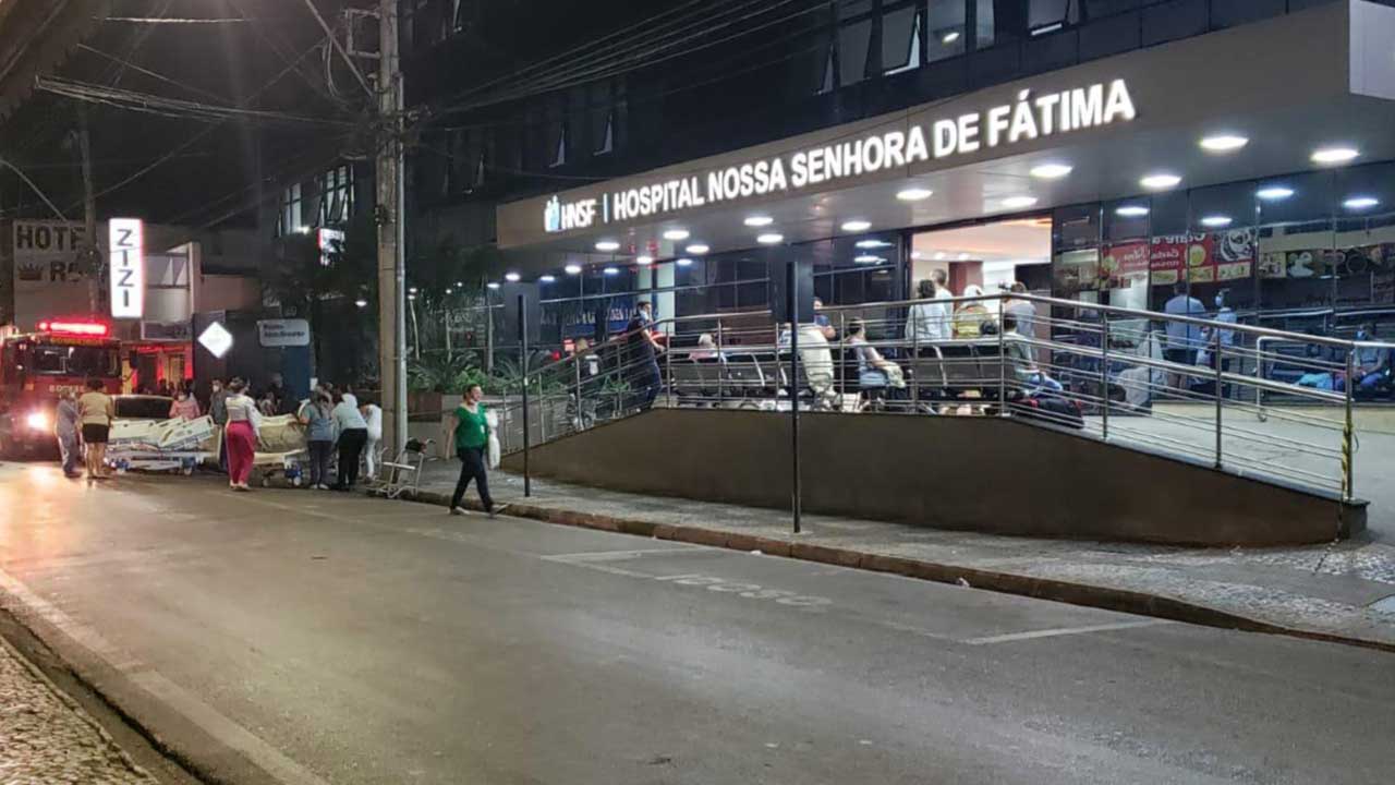 Incêndio atinge hospital em Patos de Minas e pacientes são retirados às pressas da unidade; veja vídeo