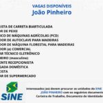 Sine de João Pinheiro oferta 53 vagas de emprego com salários de até R$ 3.050,00