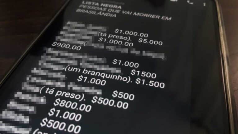 Lista de nome de pessoas marcadas para morrer causa medo em moradores de Brasilândia de Minas