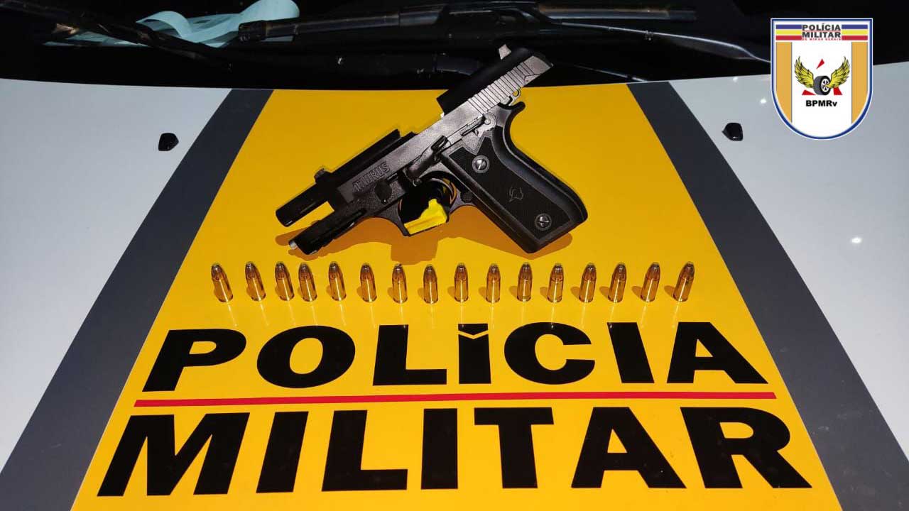 Motorista armado e embriagado é preso pela Polícia na MG-181 em Brasilândia de Minas