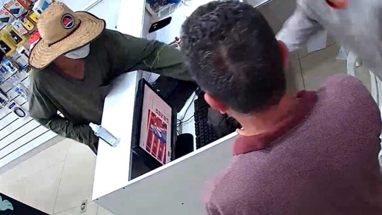 Albergado é preso suspeito de ter assaltado loja de celulares e roubado dois veículos em João Pinheiro