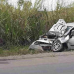 Veículo invade a contramão, provoca acidente e motociclista acaba morrendo na BR-365 em Varjão de Minas