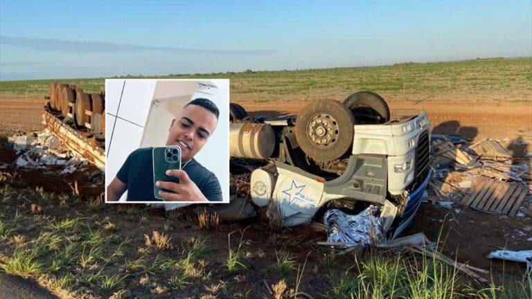 Motorista de 22 anos morre em grave acidente de carreta na BR-365, em João Pinheiro