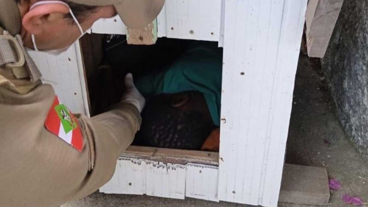 Criança é encontrada dormindo em casinha de cachorro em Santa Catarina